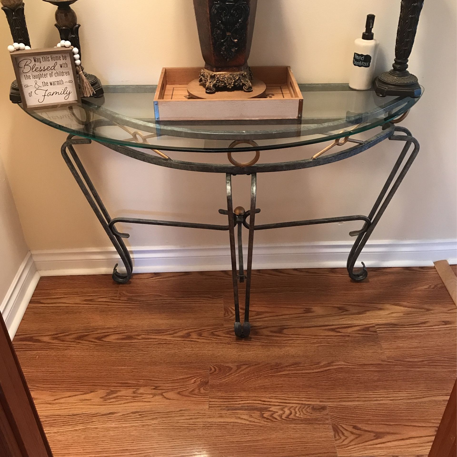 Entry Glass table