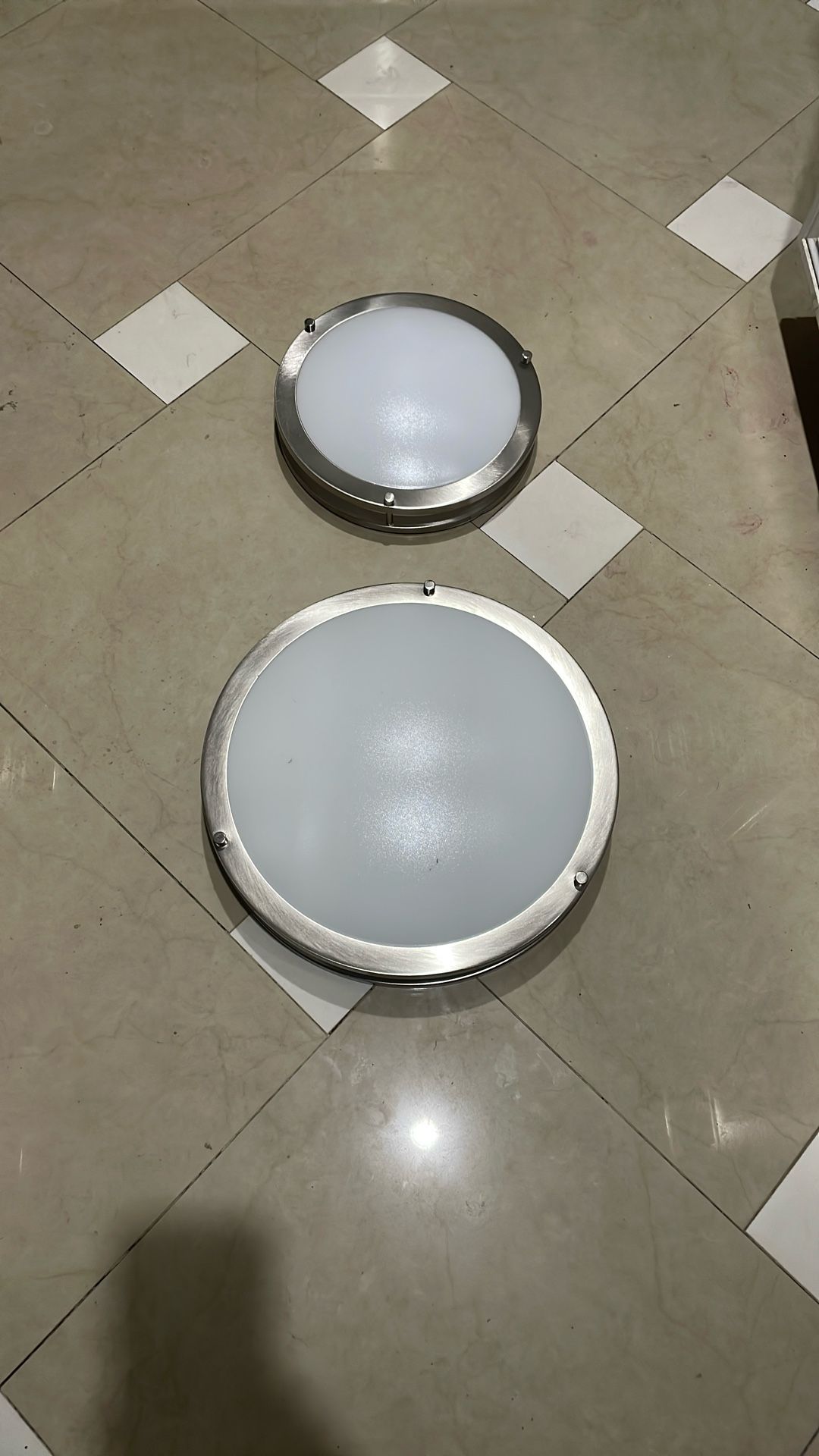Two LED CEILING LIGHTS 
