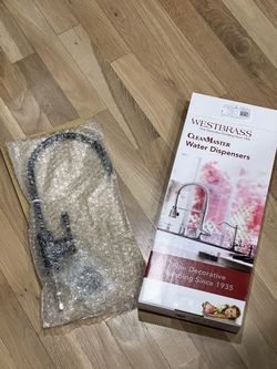 Westbrass New In Box D2036-NL-62 11" Contemporary 1-Lever Handle Cold Water Dispenser Faucet, Matte Black