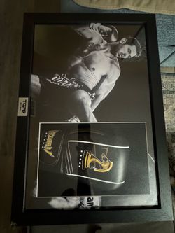 Andrew Tate TOPG  Signed Autographed Mark Of A Champion Wudan Boxing Glove Cash Or Bitcoin Only
