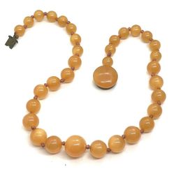 Antique Bakelite Necklace With Box Clasp