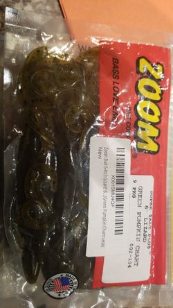 Zoom green pumpkin chartreuse 6-inch lizard bait for fishing