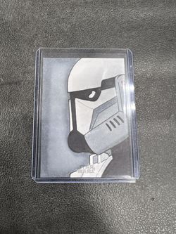2023 Topps Star Wars Galaxy Chrome Storm Trooper Sketch Card