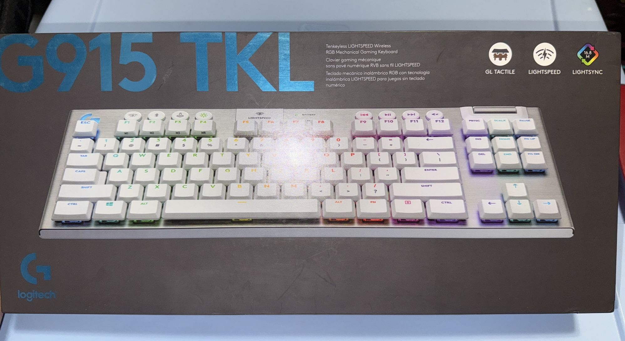 Logitech G915 TKL Lightspeed Keyboard White