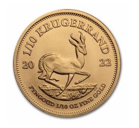 2022 South Africa 1/10 oz Gold Krugerrand coin