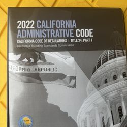 2022 California Administrative Code 