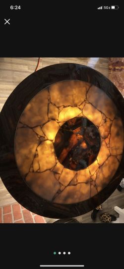 Real onyx coffee table 40 inch