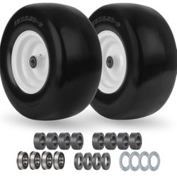 13x6.50-6 Flat Free Lawn Mower Tire and Wheel