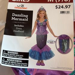 M(7/8) Dazzling Mermaid Costume 
