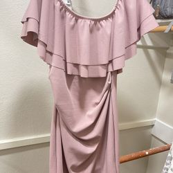 Blush Maternity Dress