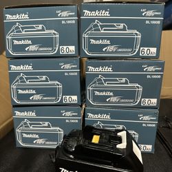 Genuine Makita 18v 6.0ah Battery Charger Rechargeable