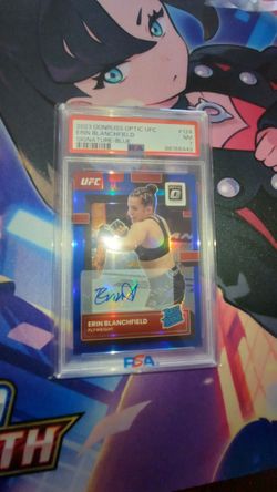 2023 DONRUSS OPTIC UFC CARDS ERIN BLANCHFIELD ROOKIE AUTO PSA