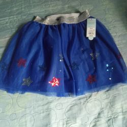 Girls Sparkle Star Skirt