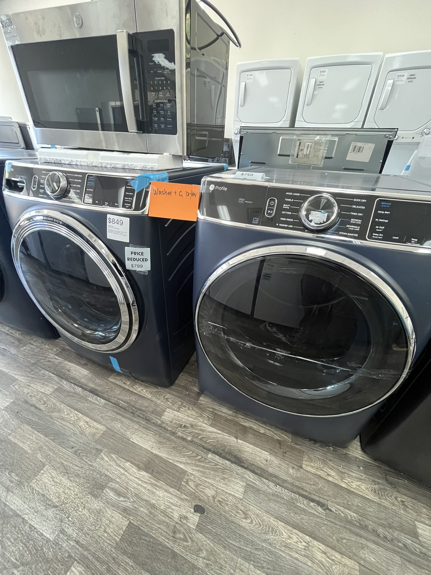 GE Profile Washer & Gas Dryer Available Now