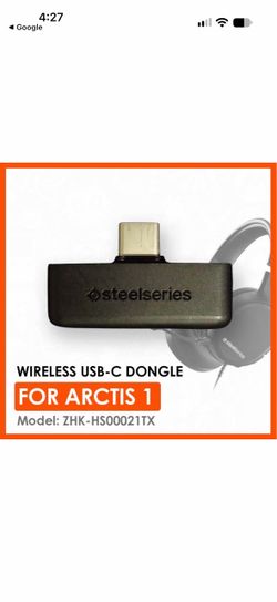 Genuine Steelseries USB-C Wireless Dongle ZHK-HS00021TX Black for SS Arctis 1