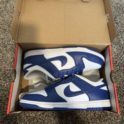 Nike Dunk Low, White Hyper Royal
