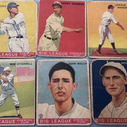 1933 Goudey Baseball Card Lot