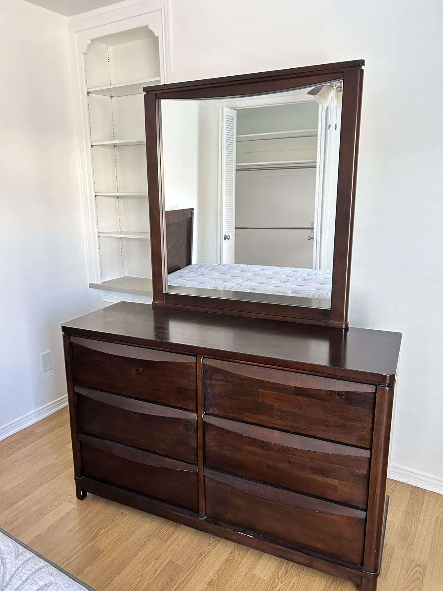 Bedframe, Full-Size With Dresser