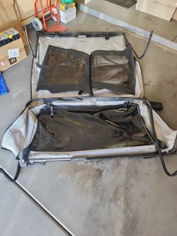 Complete soft top setup for '97 to 06 Jeep Wrangler TJ all components