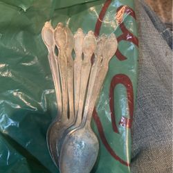 7 Rogers, Silver, Spoons
