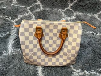 Louis Vuitton Damier Azur Speedy Handbag & Matching Wallet