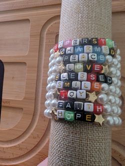 8mm Acrylic Beads Bracelet Bundle