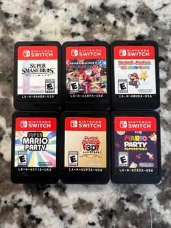 Smash bros Paper Mario kart 8 deluxe Super Mario Party Super Mario 3D all stars Nintendo Switch