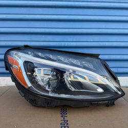 2015,2016,2017,2018 Mercedes C250,C300,C350 Headlight/Foco Delantero Xenón Rh Passenger Oem Ask