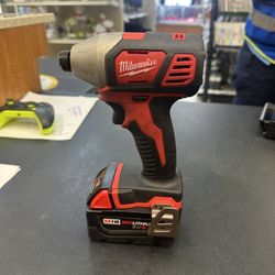 Milwaukee Impacts Drill | 1/4” | comes with battery