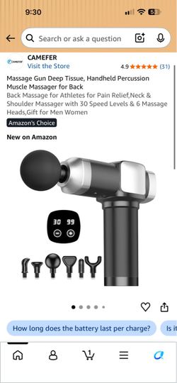 Camefer Handheld Percussion Massage Gun