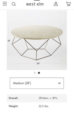 Origami West Elm Coffee Table. Excellent condition