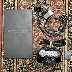 Used Sony Playstation 2 PS2 Slim Silver Console 