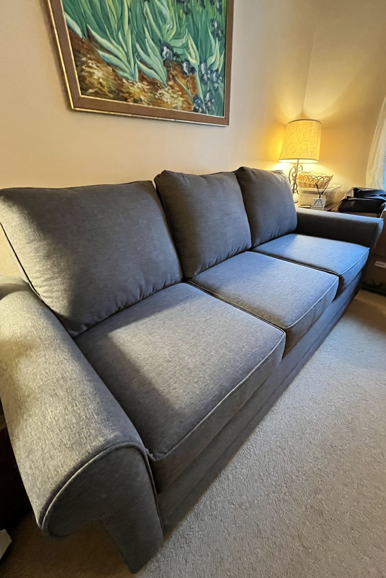 Sofa Bed, Charcoal, Traditional Style, Classy Lines