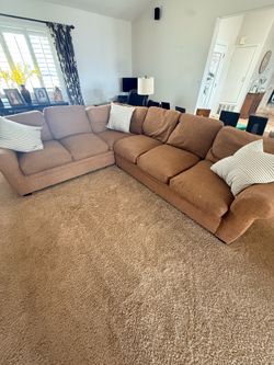 Soft feather and foam sectional
