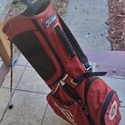 Titleist Players 4 Plus StaDry Stand Bag White/Navy/Red Titleist Golf Bag