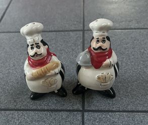 Fat Chef Italian Salt And Pepper Shakers