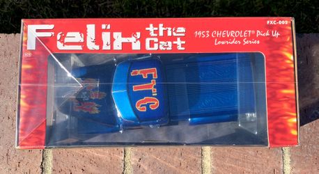 Jada Toys Felix the Cat 1953 Candy Blue Chevy Pick Up 1:24