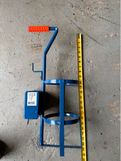 515 Blue Metal Carrying Stand Nitrogen Tank Or CO2 Tank