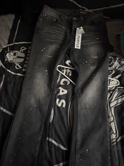 Purple jeans