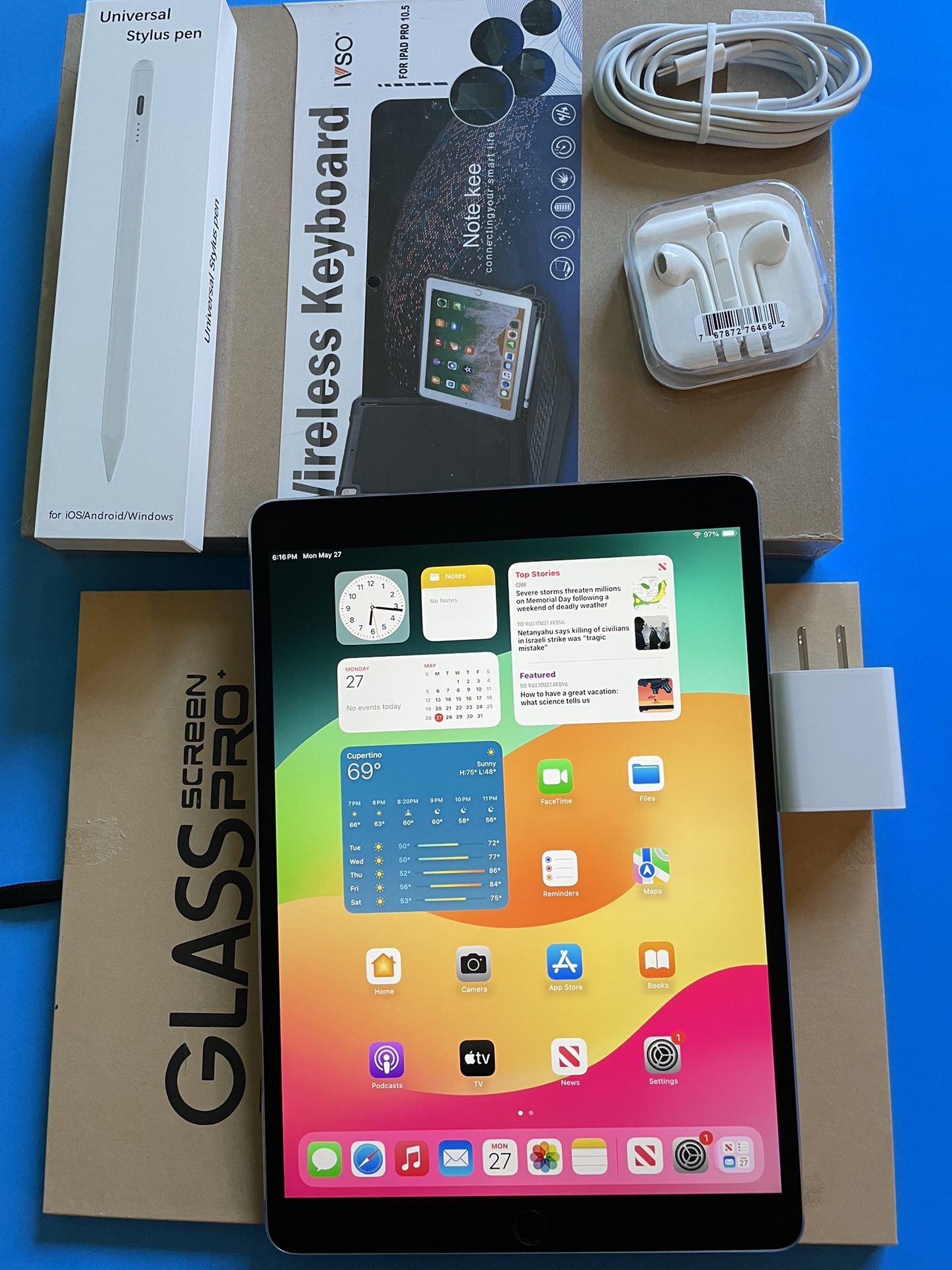 Apple IPad Pro 10.5” (Retina Display/ Latest IOS 17) 64GB with