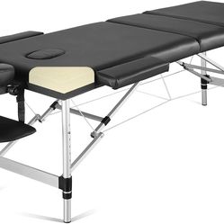 Professional Massage Table – 3 Fold, Adjustable, Lightweight – Like New