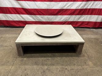 RH Restoration Hardware Concrete Outdoor Table