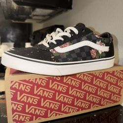 Vans Ward “Flowers & Checks” Black | Women’s 10 / Men’s 8.5 | Pair #2 | Original Box