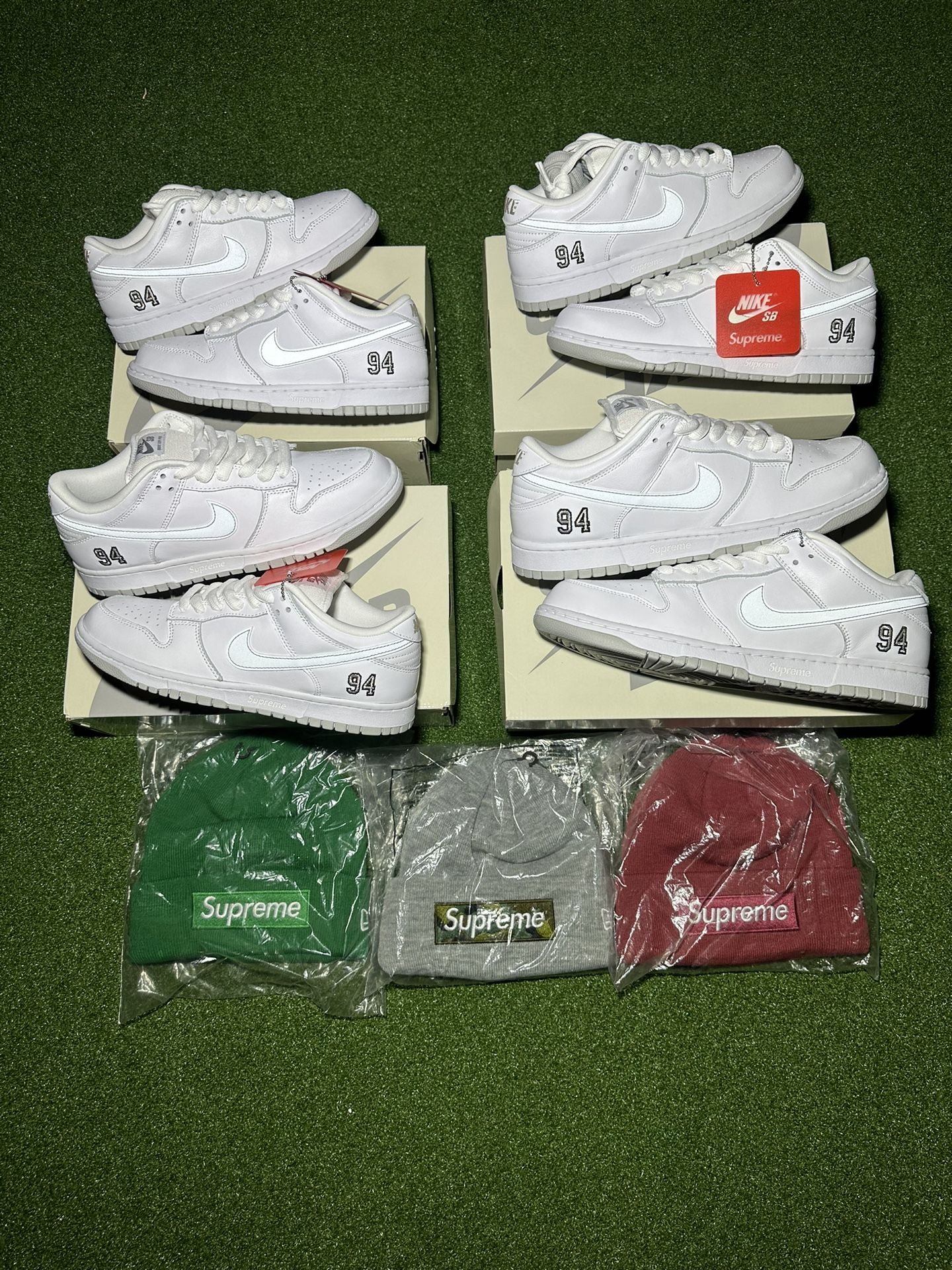 SUPREME SHOES AND BEANIES