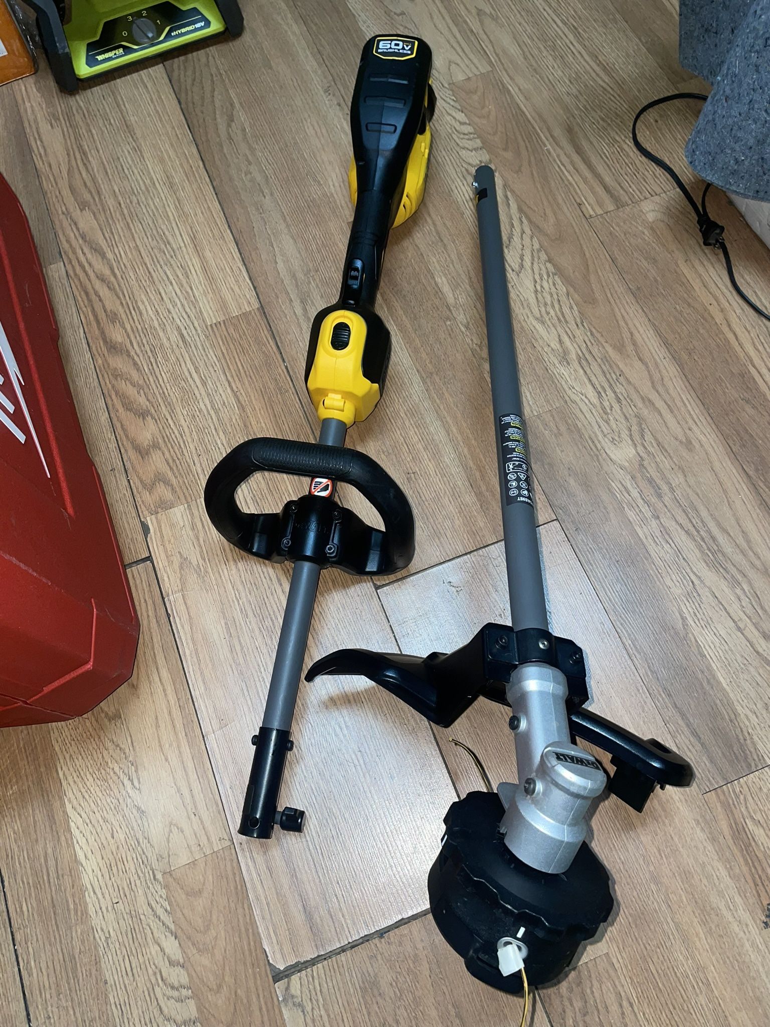 DEWALT 60V MAX Brushless Cordless Battery Powered Attachment Capable String Trimmer (Tool Only)