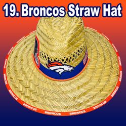 Denver Broncos Straw hats just N time 4 the summer great gift 🎁 order now (I also have other Teams) 
