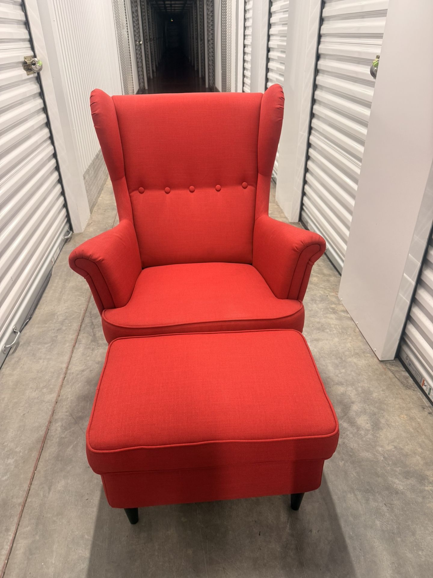 Like New Armchair and Ottoman