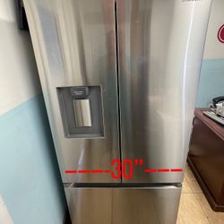 Samsung Refrigerator 30” Width 