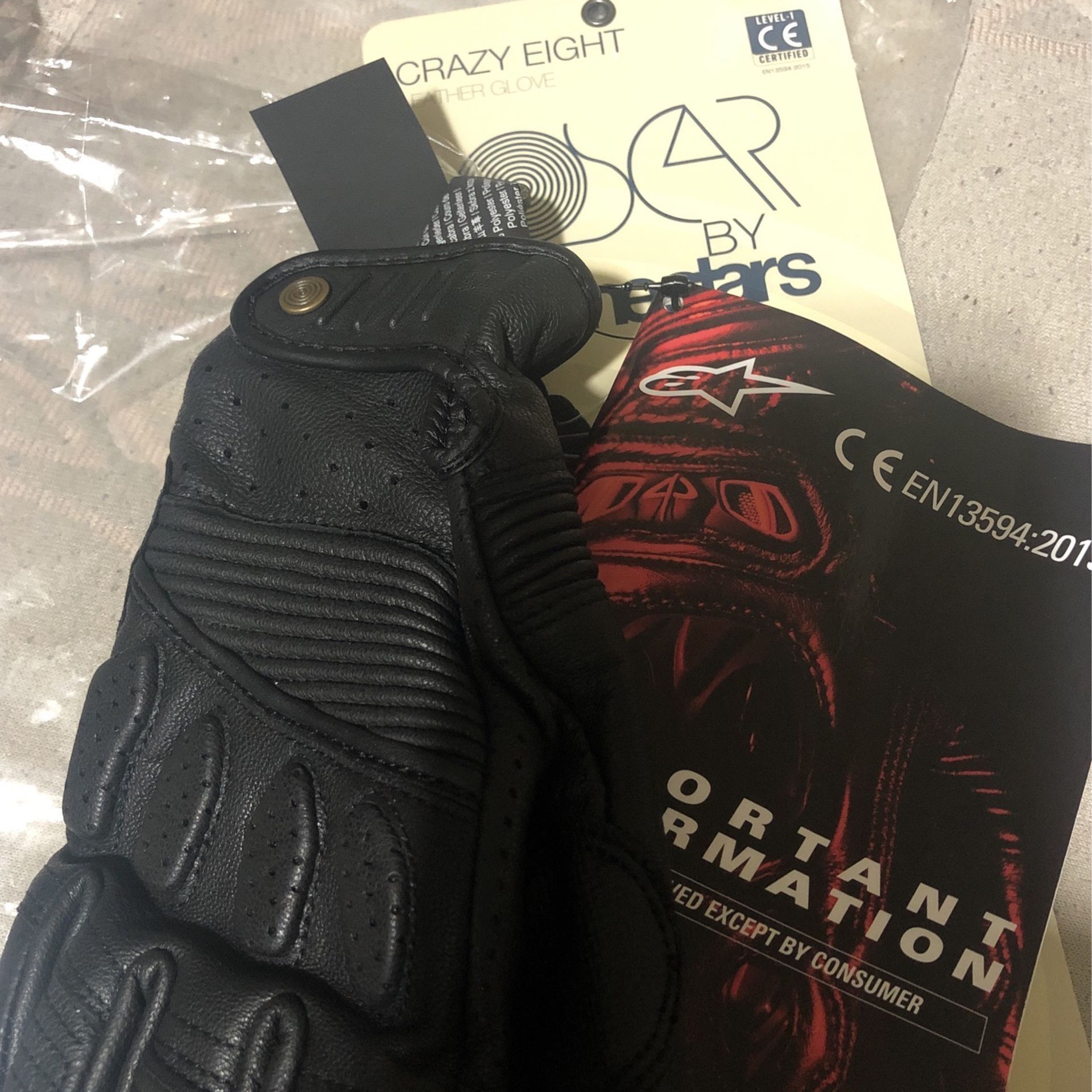 Women’s small motorcycle riding gloves