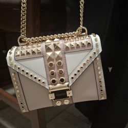 NWOT Michael Kors Pink Studded Crossbody 